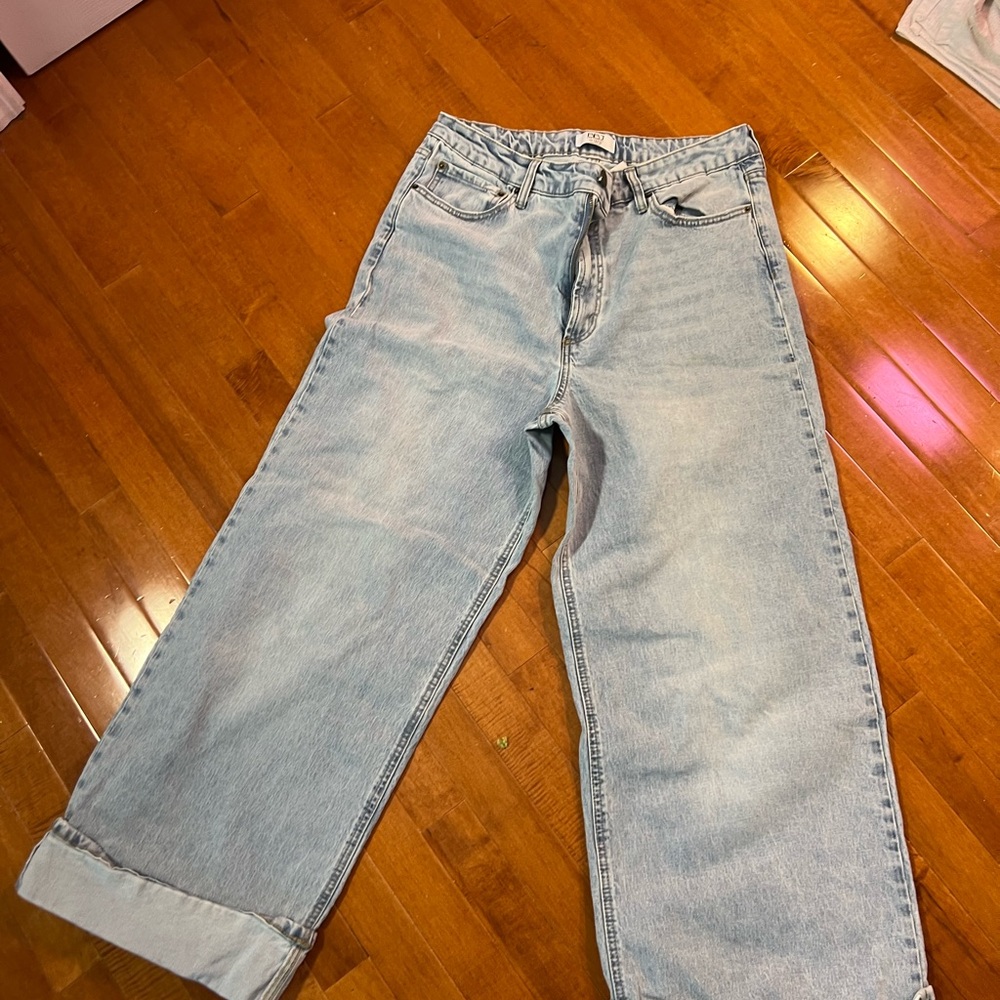 Light Blue Women's Wide Leg Jeans 13/31